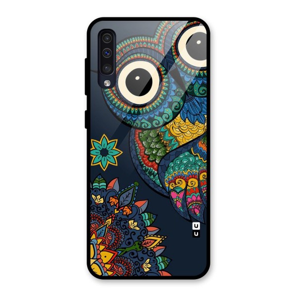 Owl Eyes Glass Back Case for Galaxy A50