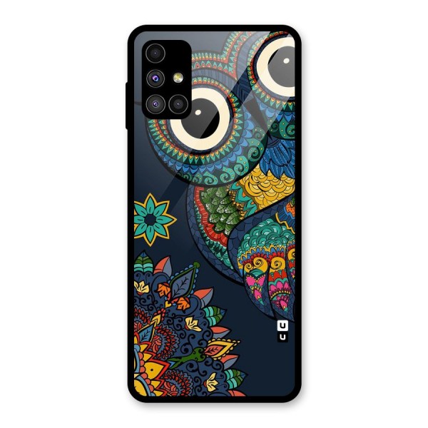 Owl Eyes Glass Back Case for Galaxy M51