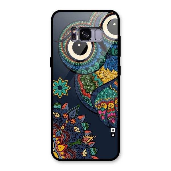 Owl Eyes Glass Back Case for Galaxy S8