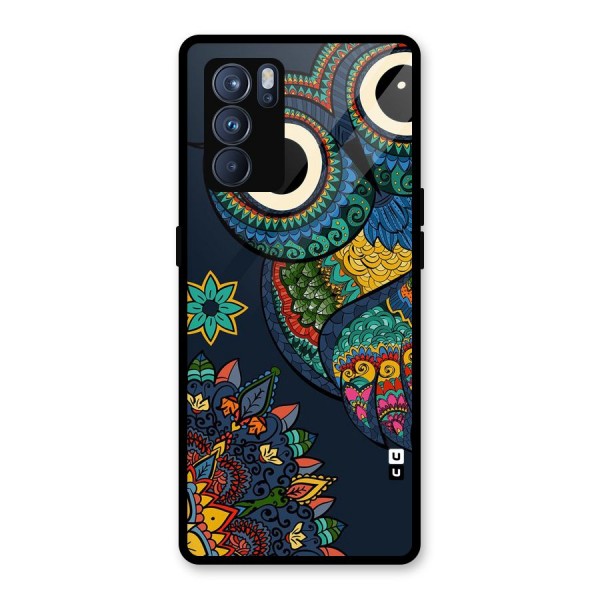 Owl Eyes Glass Back Case for Oppo Reno6 Pro 5G