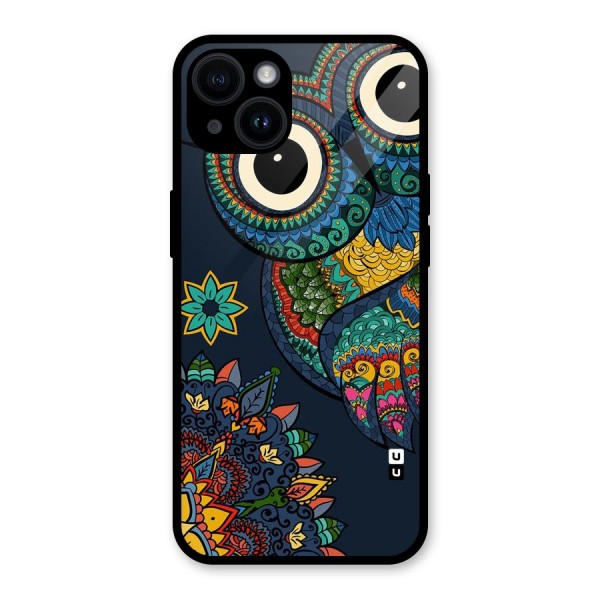 Owl Eyes Glass Back Case for iPhone 14