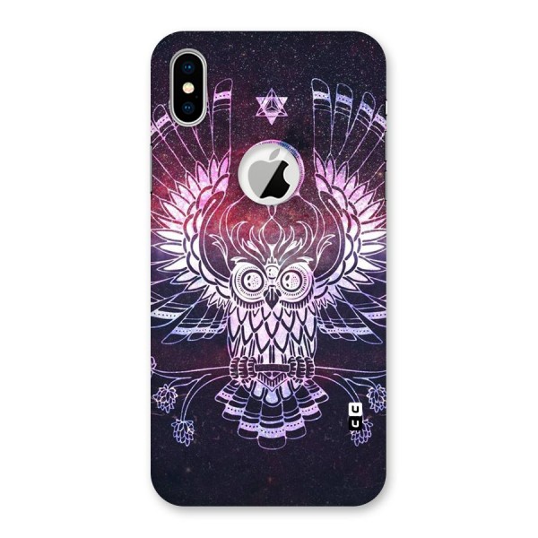 Owl Quirk Swag Back Case for iPhone X Logo Cut