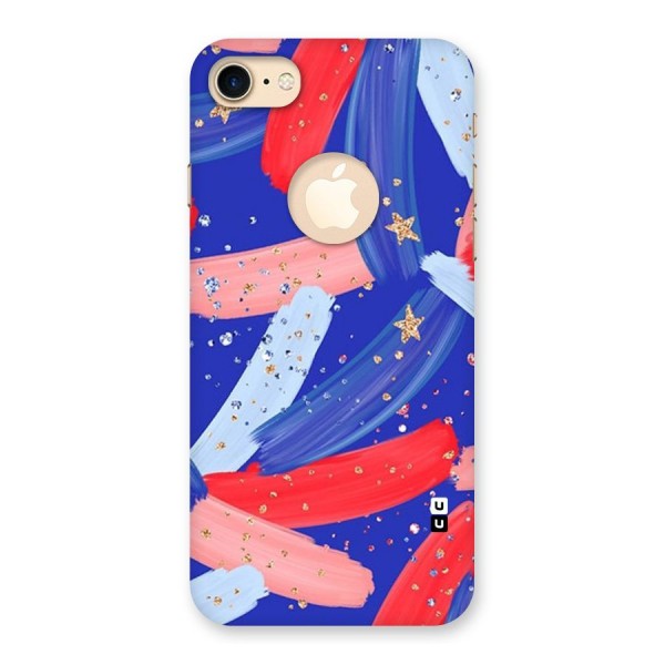 Paint Stars Back Case for iPhone 7 Logo Cut