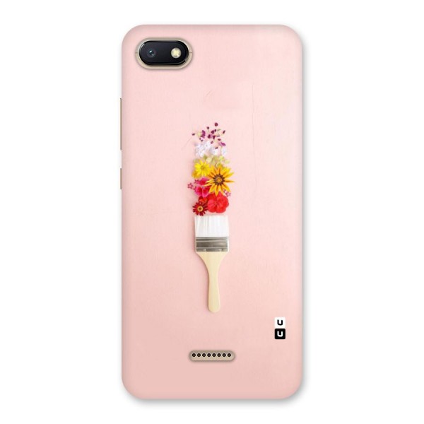 Painted Flowers Back Case for Redmi 6A