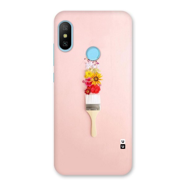 Painted Flowers Back Case for Redmi 6 Pro