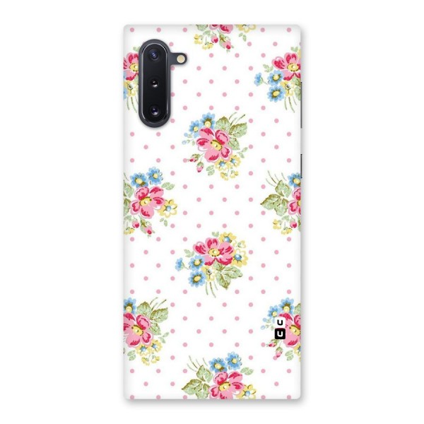 Painted Polka Floral Back Case for Galaxy Note 10