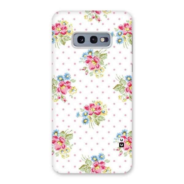 Painted Polka Floral Back Case for Galaxy S10e