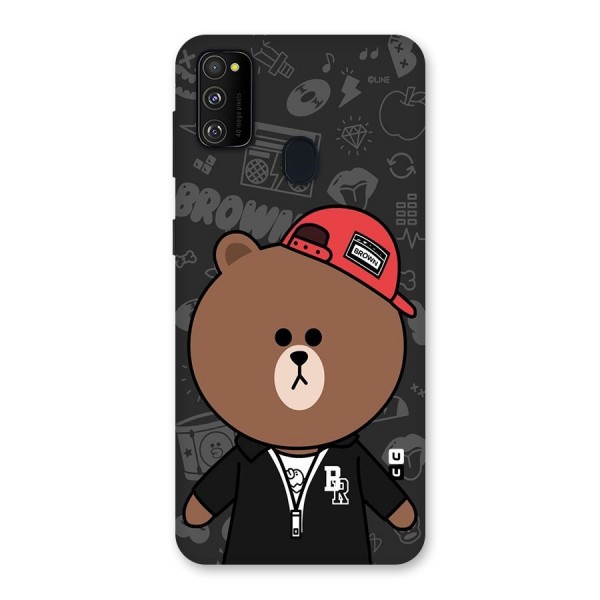 Panda Brown Back Case for Galaxy M21