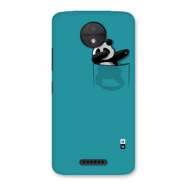 Panda Dabbing Away Back Case for Moto C