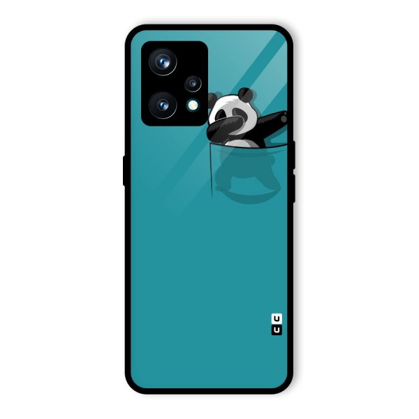 Panda Dabbing Away Glass Back Case for Realme 9