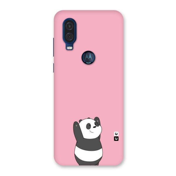 Panda Handsup Back Case for Motorola One Vision