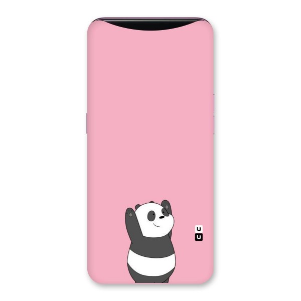 Panda Handsup Back Case for Oppo Find X