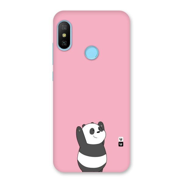 Panda Handsup Back Case for Redmi 6 Pro