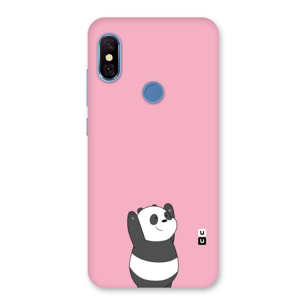 Panda Handsup Back Case for Redmi Note 6 Pro