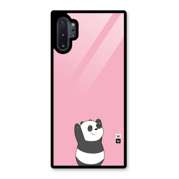 Panda Handsup Glass Back Case for Galaxy Note 10 Plus