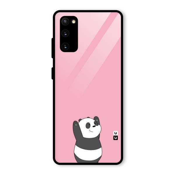 Panda Handsup Glass Back Case for Galaxy S20 FE 5G