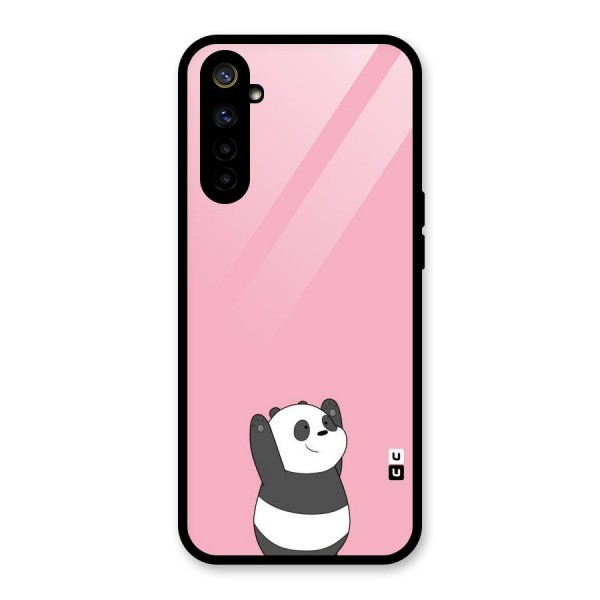 Panda Handsup Glass Back Case for Realme 6