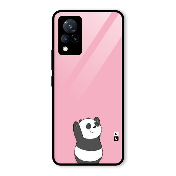 Panda Handsup Glass Back Case for Vivo V21 5G