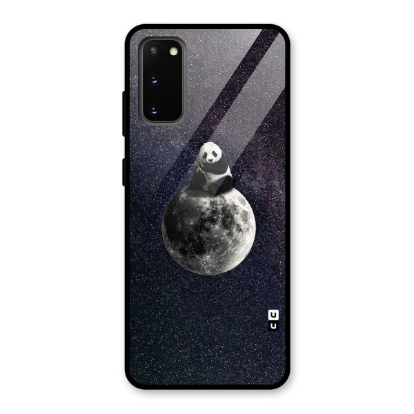 Panda Space Glass Back Case for Galaxy S20