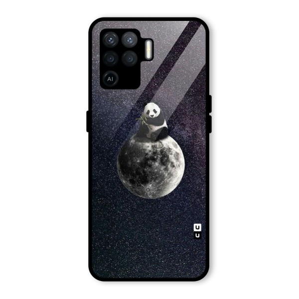 Panda Space Glass Back Case for Oppo F19 Pro