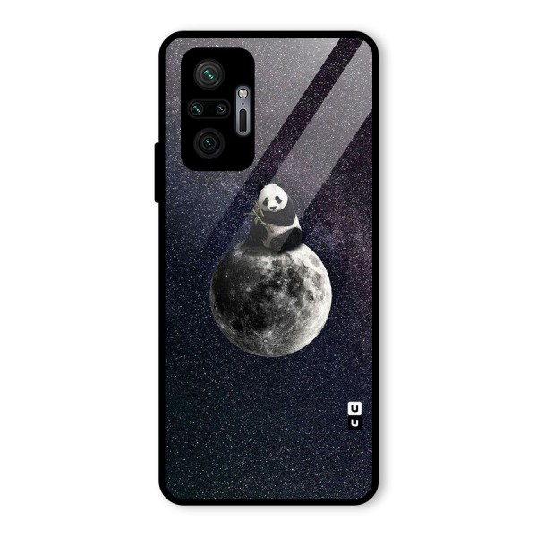 Panda Space Glass Back Case for Redmi Note 10 Pro