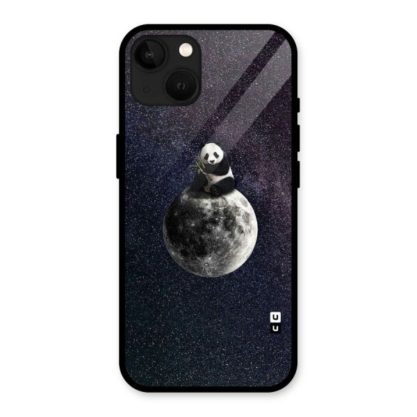 Panda Space Glass Back Case for iPhone 13