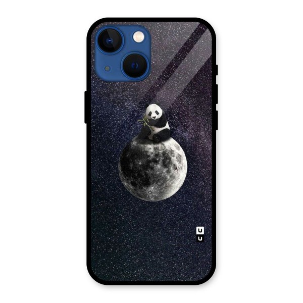 Panda Space Glass Back Case for iPhone 13 Mini