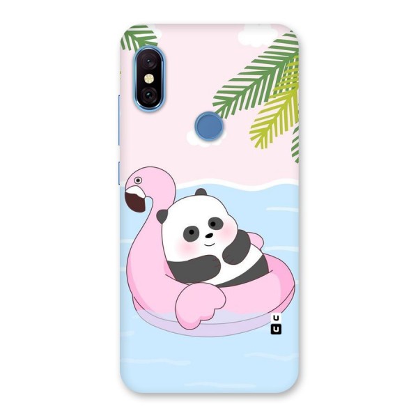 Panda Swim Back Case for Redmi Note 6 Pro
