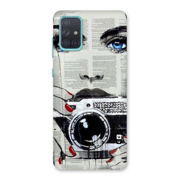 Paper Face Beauty Back Case for Galaxy A71