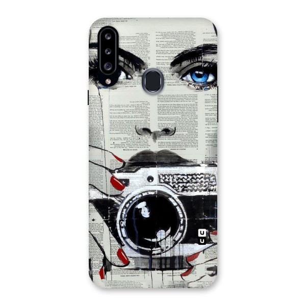 Paper Face Beauty Back Case for Samsung Galaxy A20s