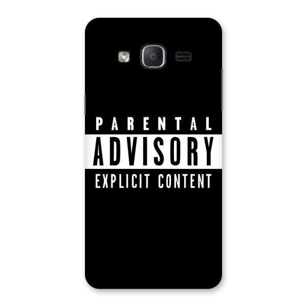 Parental Advisory Label Back Case for Galaxy On7 Pro