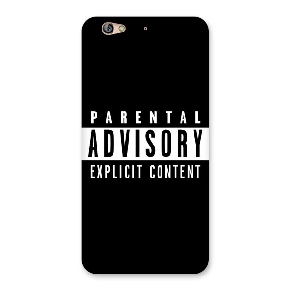 Parental Advisory Label Back Case for Gionee S6