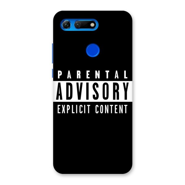 Parental Advisory Label Back Case for Honor View 20