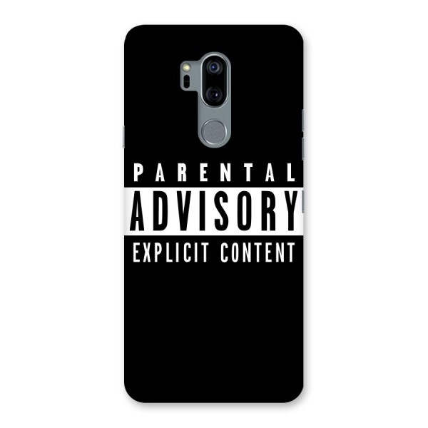 Parental Advisory Label Back Case for LG G7