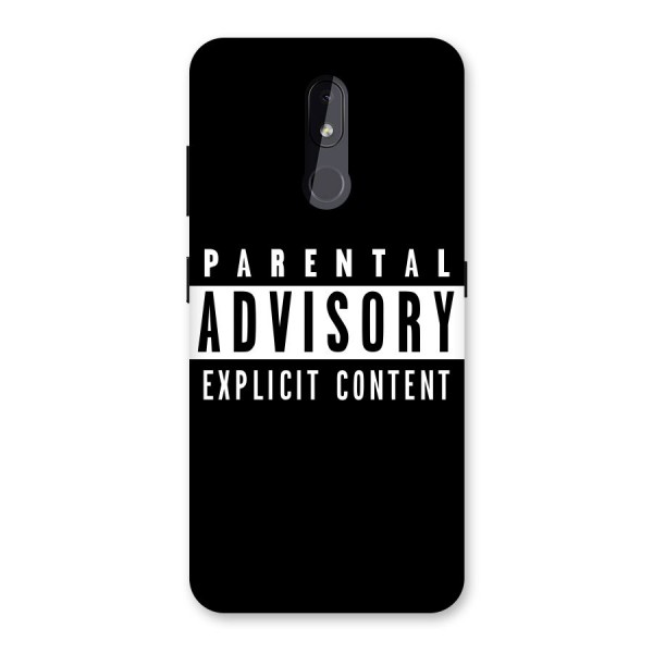 Parental Advisory Label Back Case for Nokia 3.2
