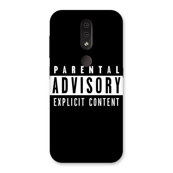 Parental Advisory Label Back Case for Nokia 4.2