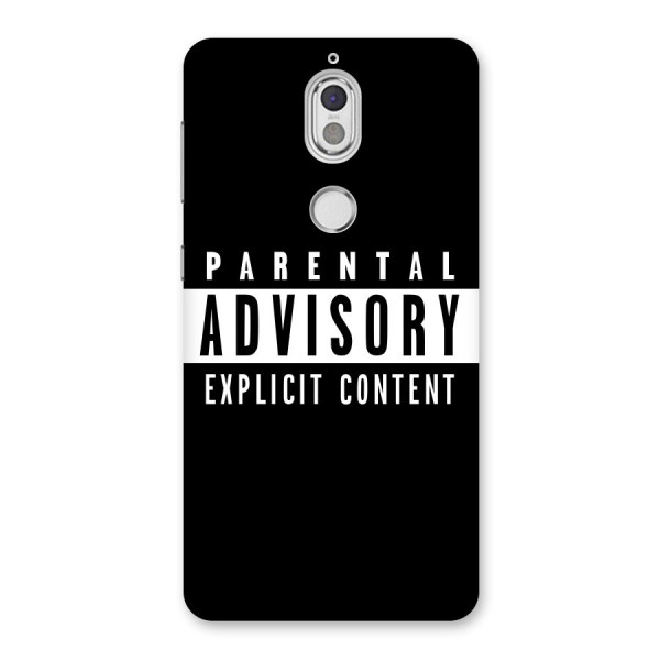 Parental Advisory Label Back Case for Nokia 7