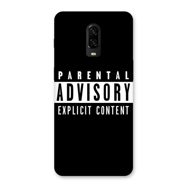 Parental Advisory Label Back Case for OnePlus 6T