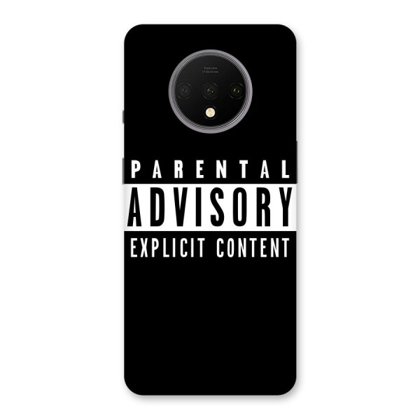 Parental Advisory Label Back Case for OnePlus 7T