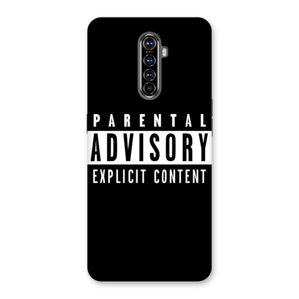 Parental Advisory Label Back Case for Realme X2 Pro