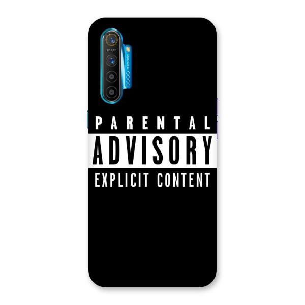 Parental Advisory Label Back Case for Realme XT