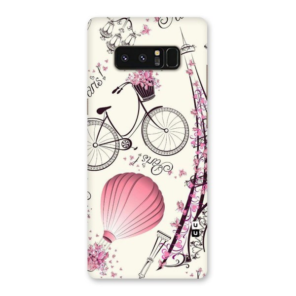 Paris Clipart Back Case for Galaxy Note 8