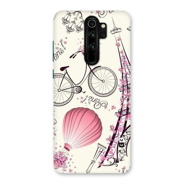 Paris Clipart Back Case for Redmi Note 8 Pro