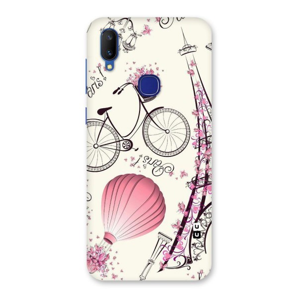 Paris Clipart Back Case for Vivo V11