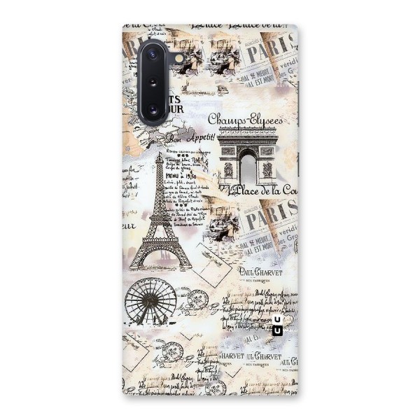 Paris Paper Back Case for Galaxy Note 10