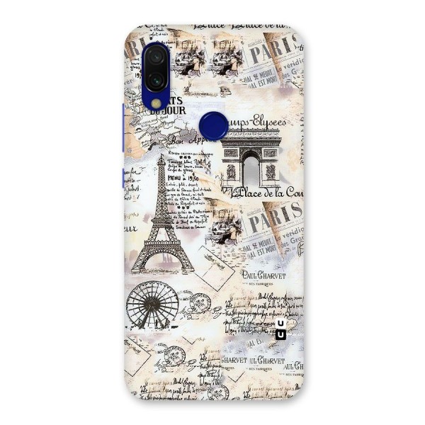 Paris Paper Back Case for Redmi Y3