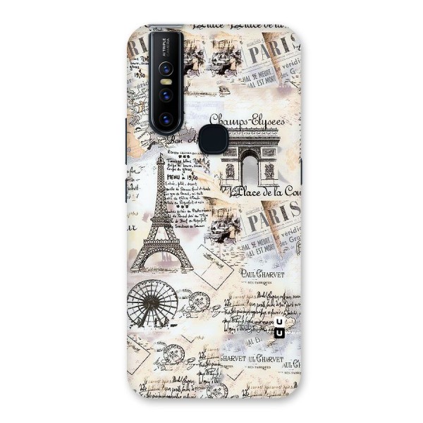 Paris Paper Back Case for Vivo V15