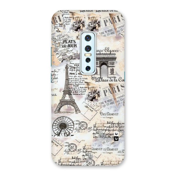 Paris Paper Back Case for Vivo V17 Pro