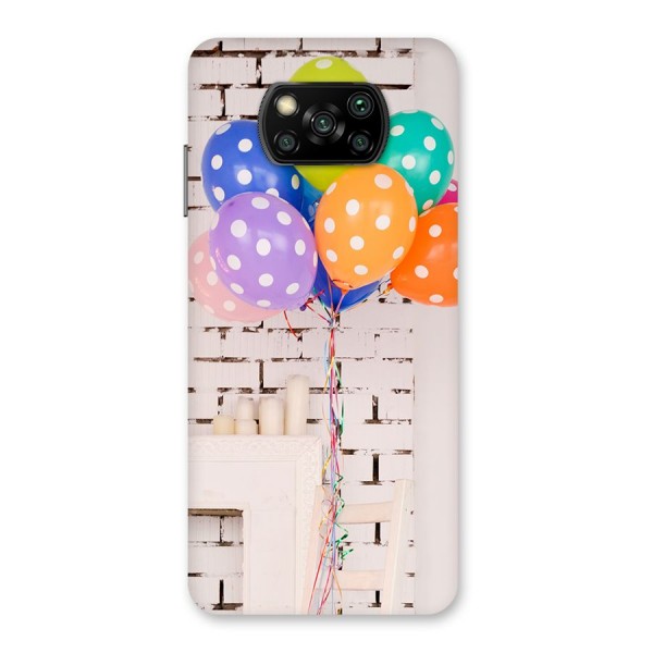 Party Balloons Back Case for Poco X3