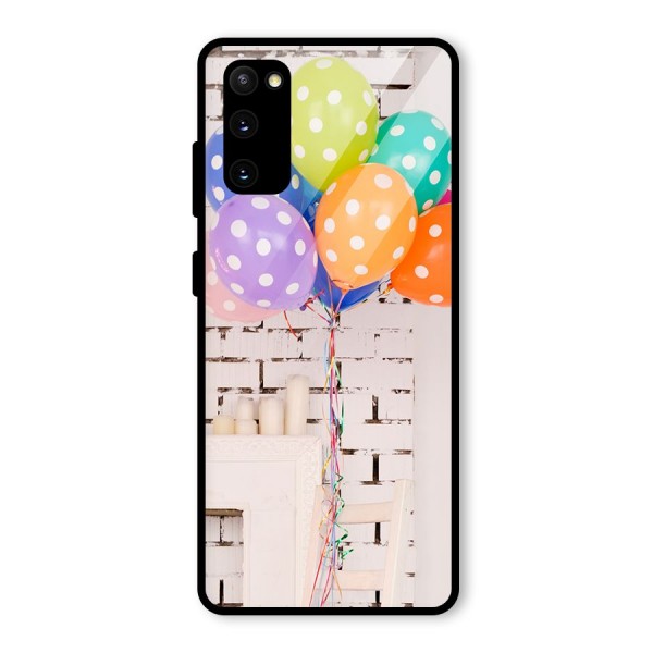 Party Balloons Glass Back Case for Galaxy S20 FE